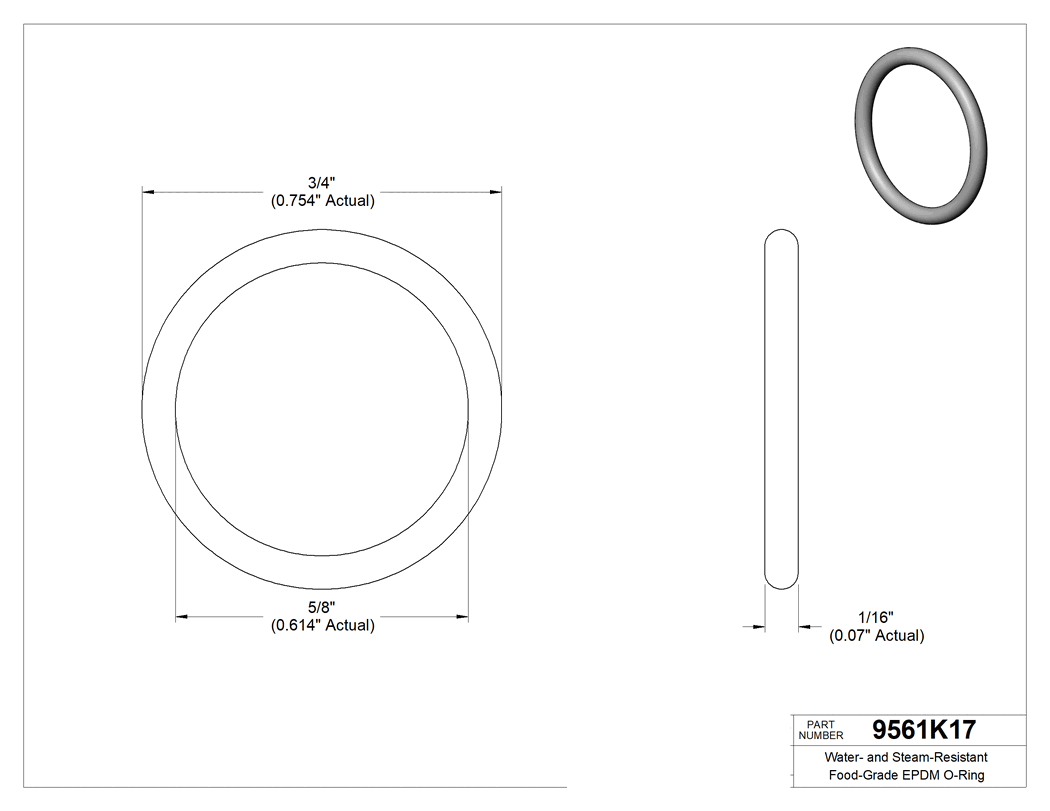 Technical drawing - 9561K17